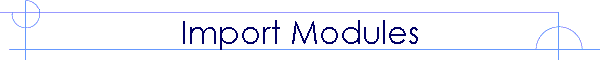 Import Modules